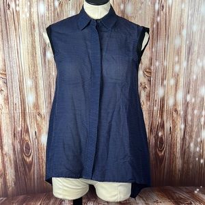 All Saints Navy Sleeveless Top